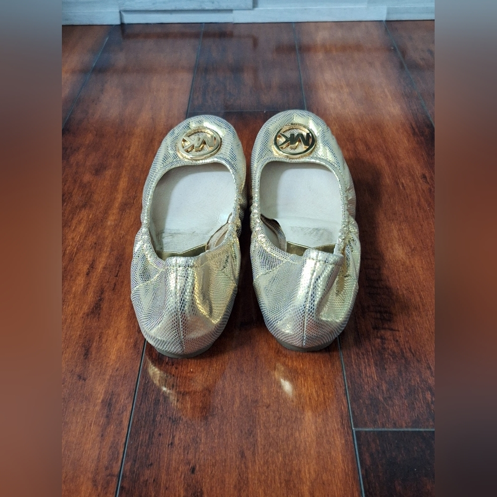 Michael Kors Fulton Python-Embossed Ballet Flats … - image 5